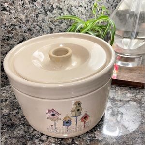 Shaker & things pottery birdhouse canister